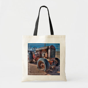 Farms Rusty Antique Tractor Tote Bag