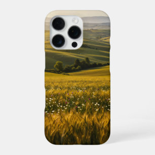Farms scattered across rolling hills iPhone 16 pro case