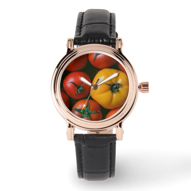Farms | Shiny Red & Yellow Tomatoes Watch (Front)