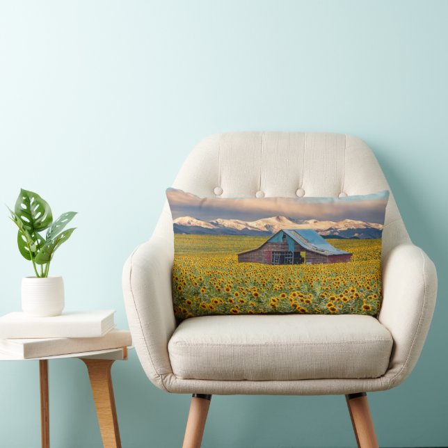 Farms | Sunflower Field Lumbar Cushion (Chair)