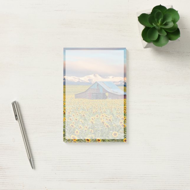 Farms | Sunflower Field Post-it Notes (Office)