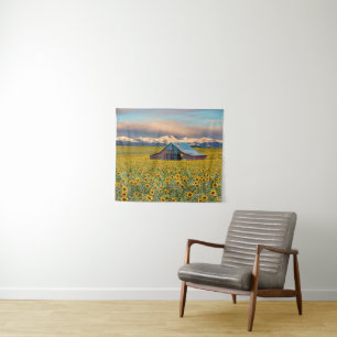 Farms   Sunflower Field Tapestry