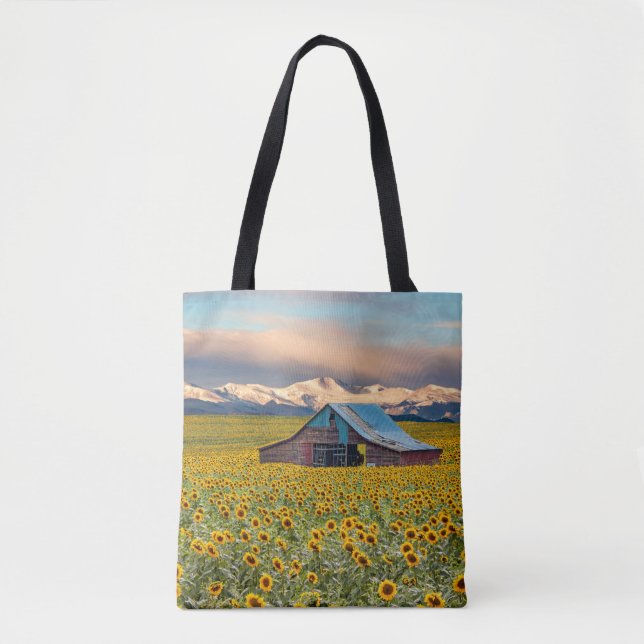 Farms | Sunflower Field Tote Bag (Front)