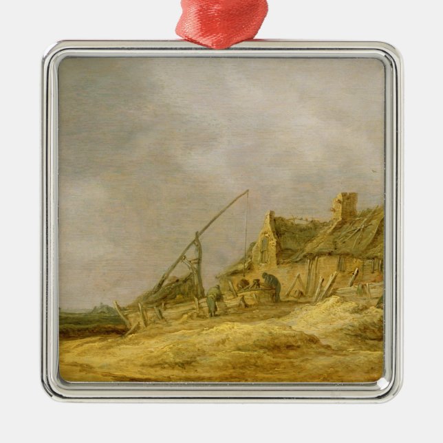 Farmstead, 1632 metal ornament (Front)