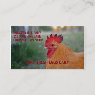 FARMSTYLE ROOSTER BUSINESS CARDS