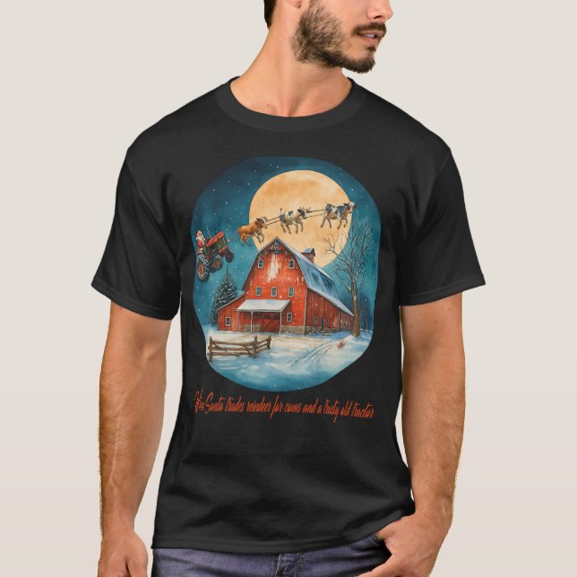 Farmyard Christmas Flight T-Shirt (Front)
