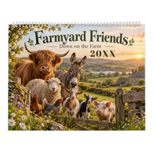 Farmyard Friends Countryside Animals Calendar