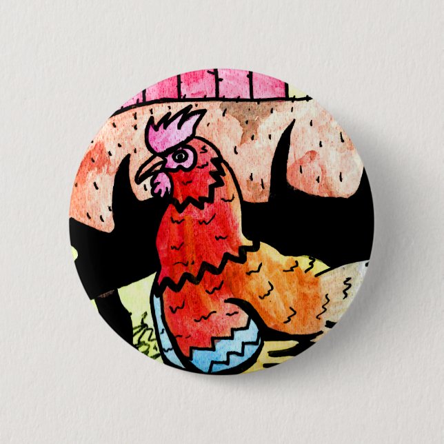 Farmyard Fun Button2 6 Cm Round Badge (Front)