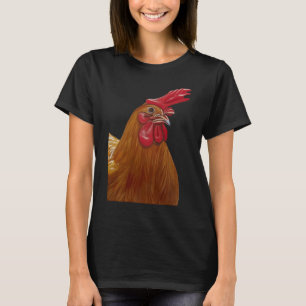 Farmyard Hen Chicken Lady Hen Cut Out T-Shirt