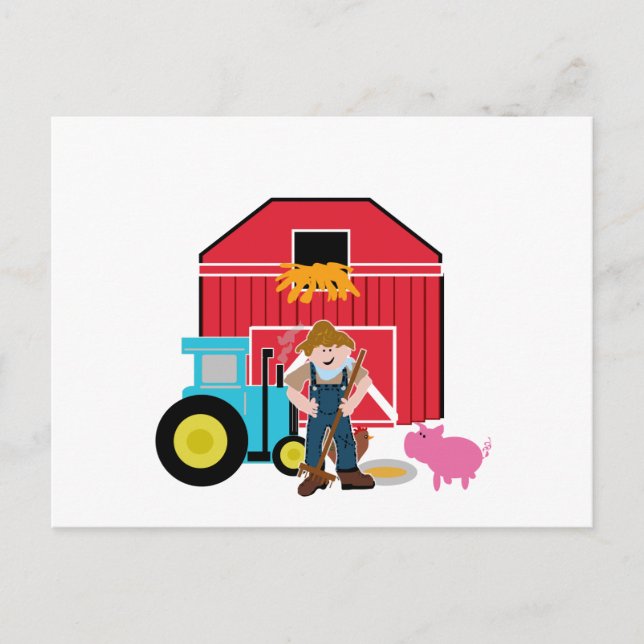 Farmyard Postcard (Front)