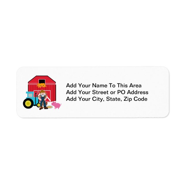 Farmyard Return Address Label (Front)
