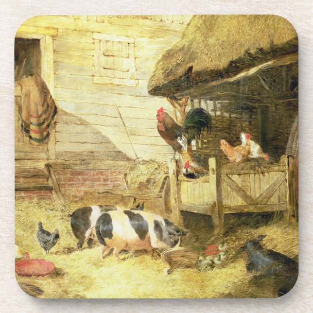 Farmyard Scene Coaster (Front)