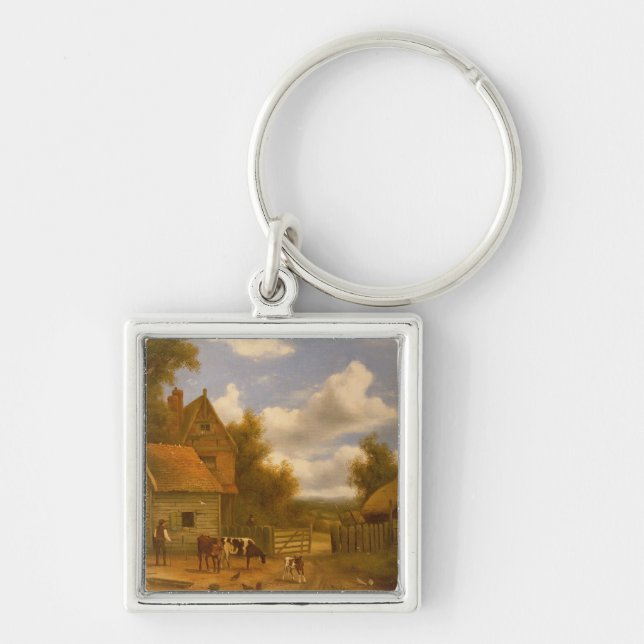 Farmyard Scene Key Ring (Front)