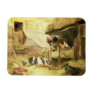 Farmyard Scene Magnet