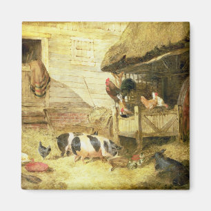 Farmyard Scene Magnet