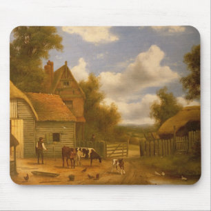 Farmyard Scene Mouse Pad