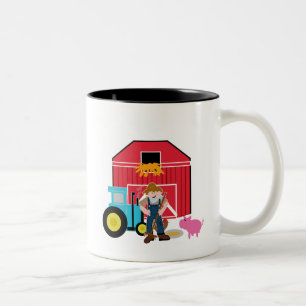 Farmyard Tshirts and Gifts Two-Tone Coffee Mug