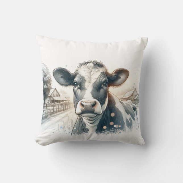 Farmyard Whispers Cushion (Front)