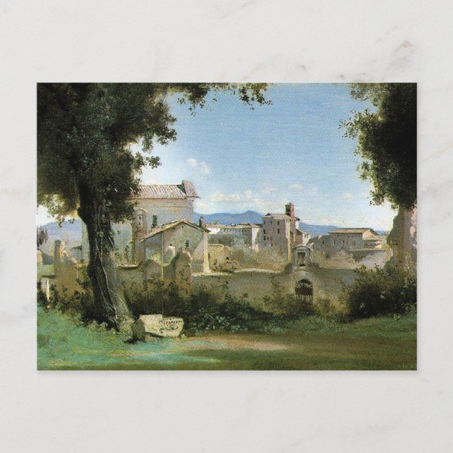 Farnese Rome of Jean-Baptiste Camille Corot Postcard (Front)