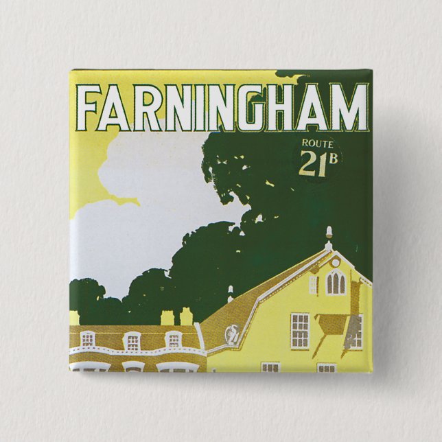 Farningham 15 Cm Square Badge (Front)