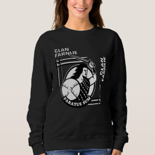 Farnlie Clan Gaelic Motto Swordsman Sweatshirt