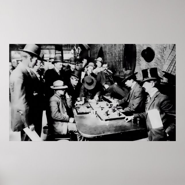 FARO GAME ORIENT SALOON c. 1900 - ARIZONA Poster (Front)