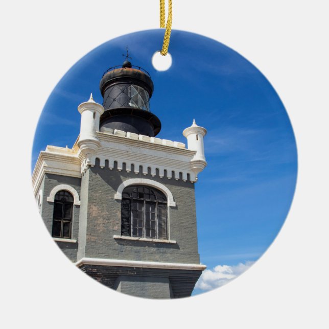 Faro Lighthouse Ceramic Ornament (Front)