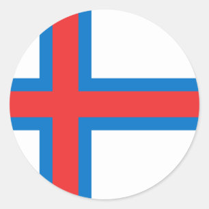 faroe islands classic round sticker