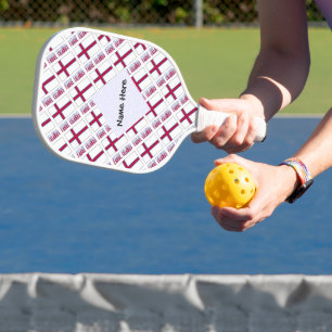 Faroe Islands Faroe Islander Tiled Black Personal Pickleball Paddle