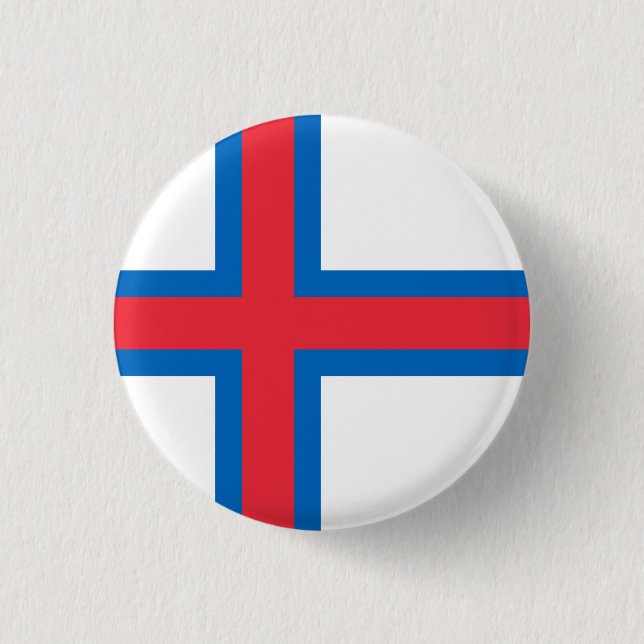 Faroe Islands Flag 3 Cm Round Badge (Front)