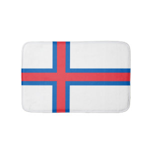 Faroe Islands flag Bath Mat