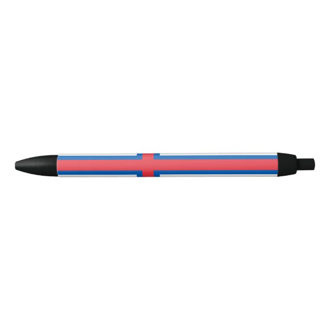 Faroe Islands flag Black Ink Pen (Front)