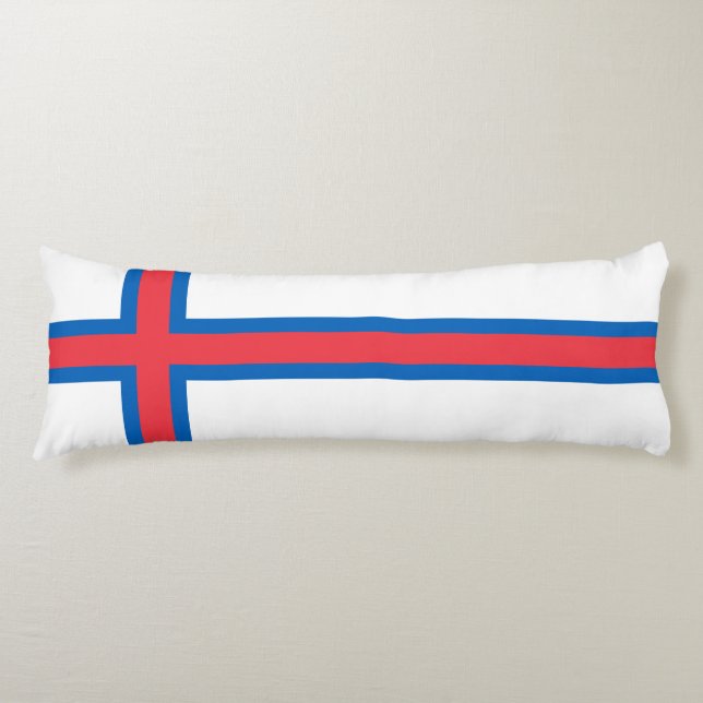 Faroe Islands Flag Body Cushion (Front)