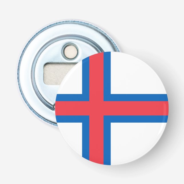 Faroe Islands Flag Bottle Opener (Front)