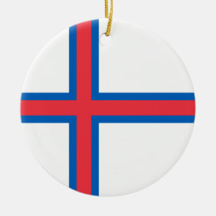 Faroe Islands flag Ceramic Ornament