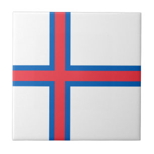 Faroe Islands flag Ceramic Tile