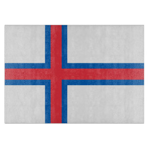 Faroe Islands flag Cutting Board