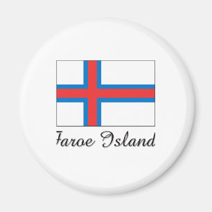 Faroe Islands Flag Design Magnet