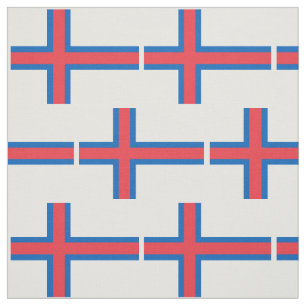 Faroe Islands Flag Fabric