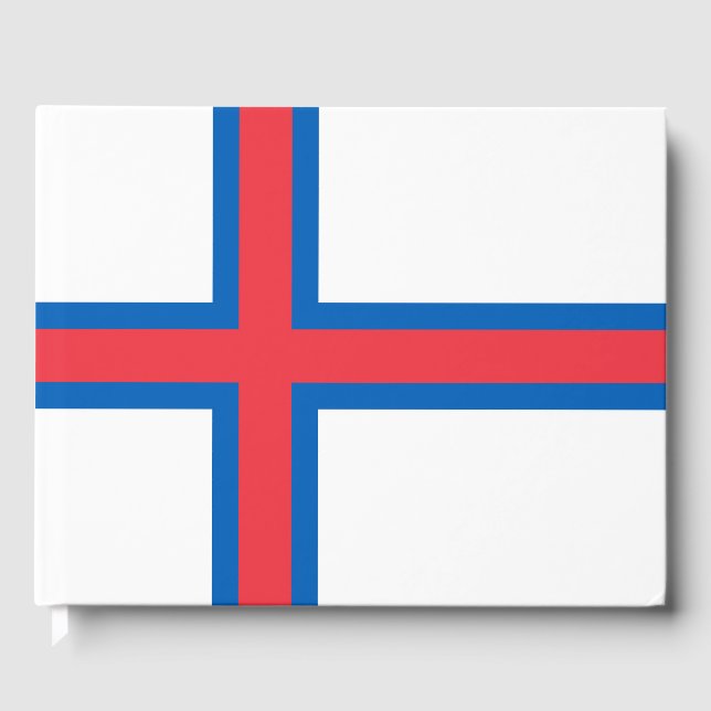 Faroe Islands flag Guest Book (Front)