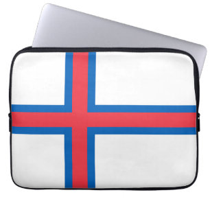 Faroe Islands flag Laptop Sleeve