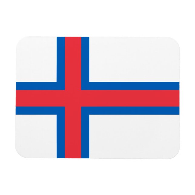 Faroe Islands Flag Magnet (Horizontal)