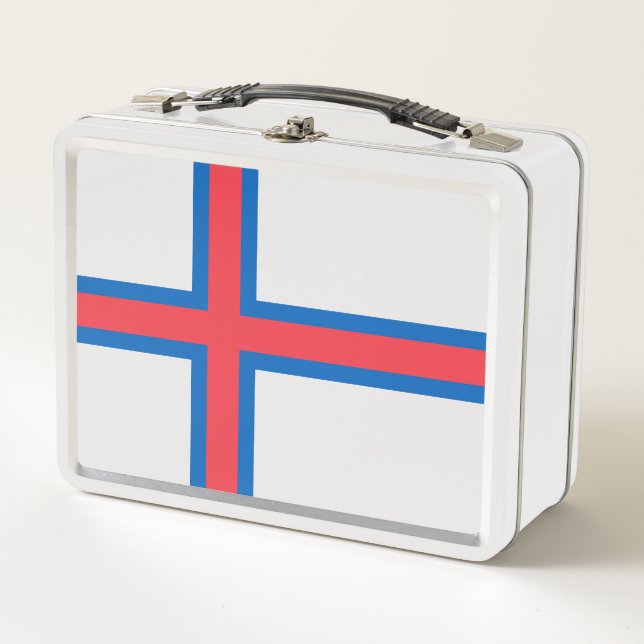 Faroe Islands flag Metal Lunch Box (Front)