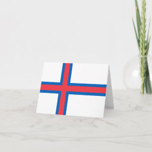 Faroe Islands flag Note Card