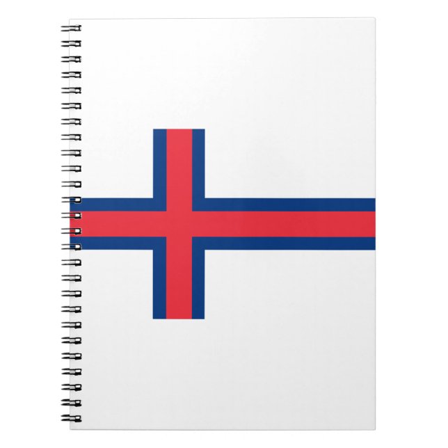 Faroe Islands Flag Notebook (Front)