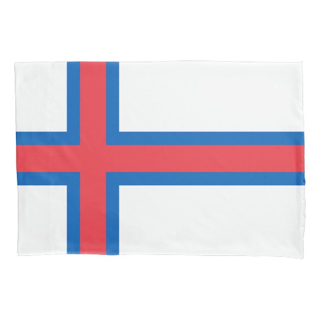 Faroe Islands Flag Pillowcase (Front)