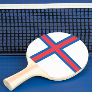 Faroe Islands flag Ping Pong Paddle