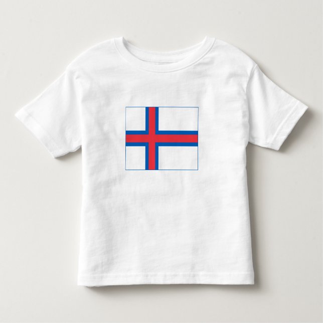 Faroe Islands Flag Toddler T-Shirt (Front)