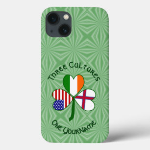 Faroe Islands Ireland USA Shamrock Personalised iPhone 13 Case