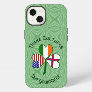 Faroe Islands Ireland USA Shamrock Personalised iPhone 13 Case